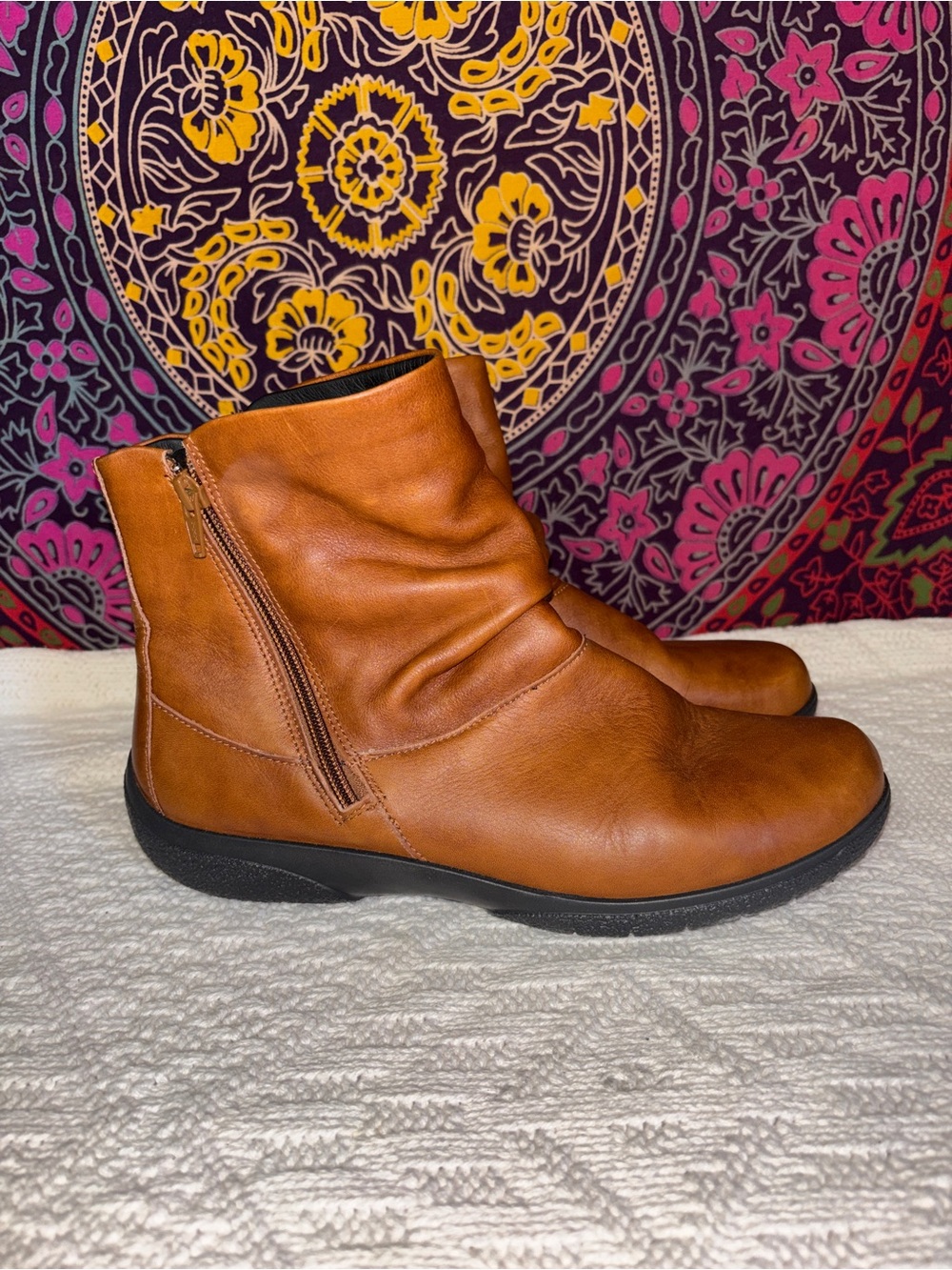 Hotter Whisper Tan Ankle Boots Women’s Size 10